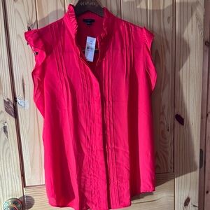 Ann Taylor Vibrant, Elegant Magenta Blouse